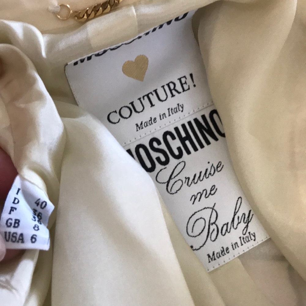 Moschino Couture Ivory Cruise Me Baby Blazer Heart - Picture 8 of 8